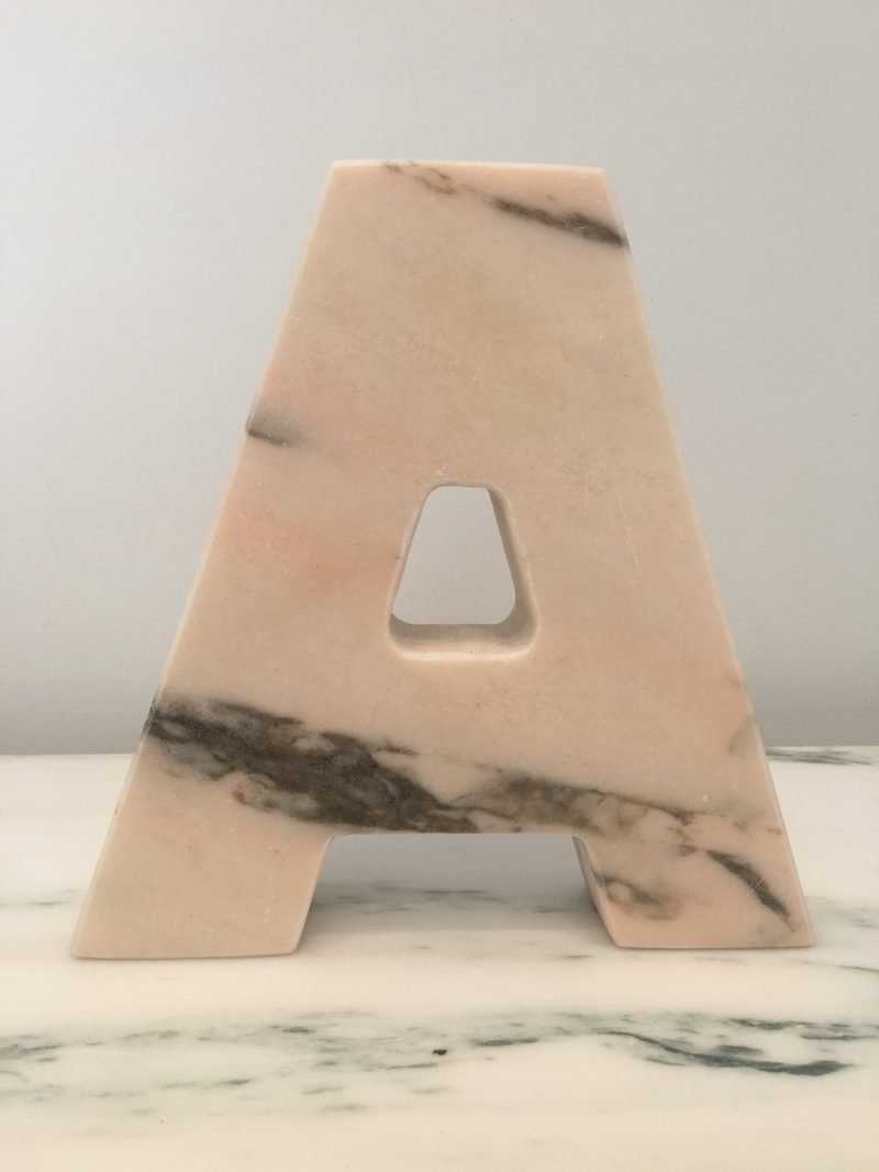 mono.rocks architect smponia marble letter