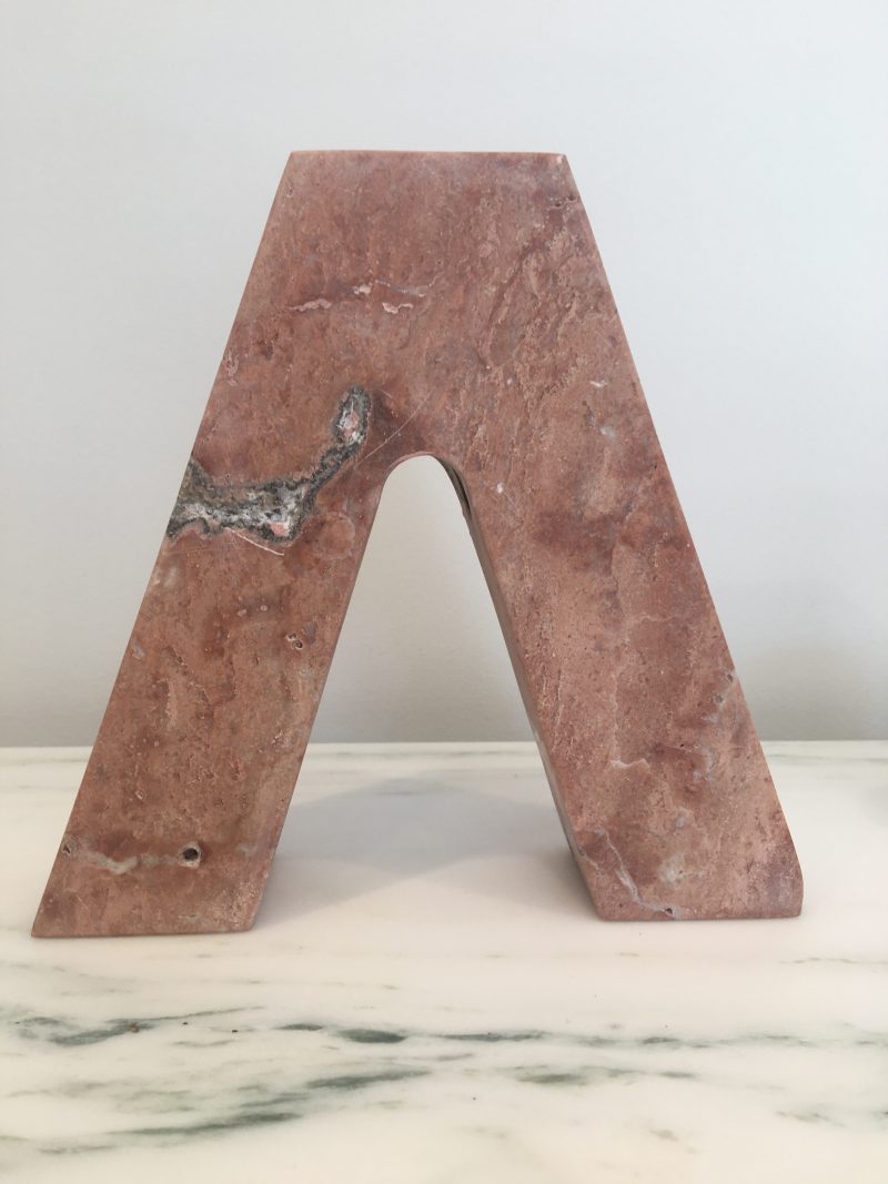 mono.rocks architect smponia marble letter